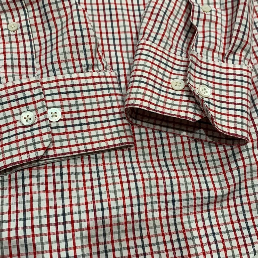 Banana Republic Men's Xlarge XL Plaid Button Down Shirt Cotton